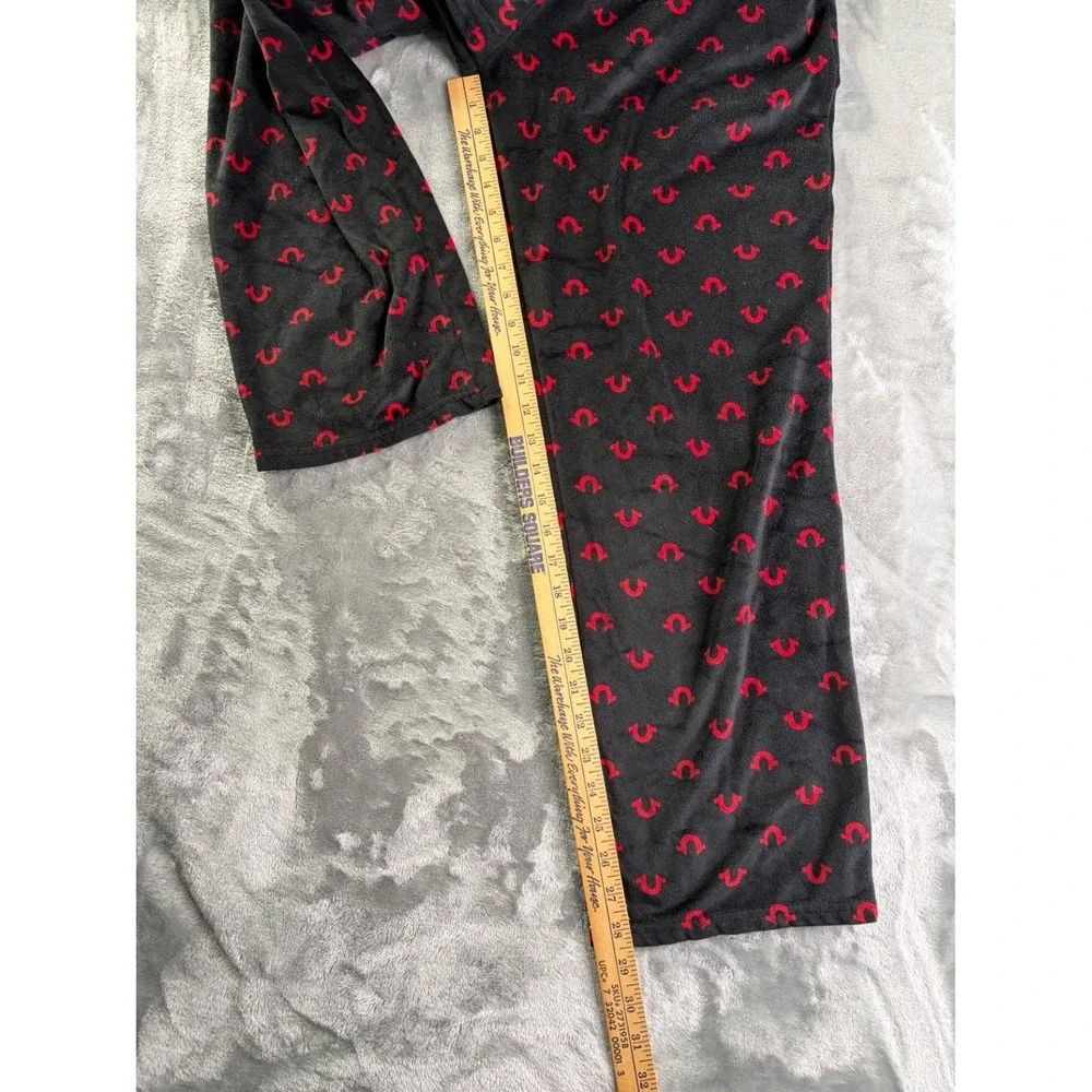 True Religion Loungewear Men's Pajama Pants M Black Elastic Waistband